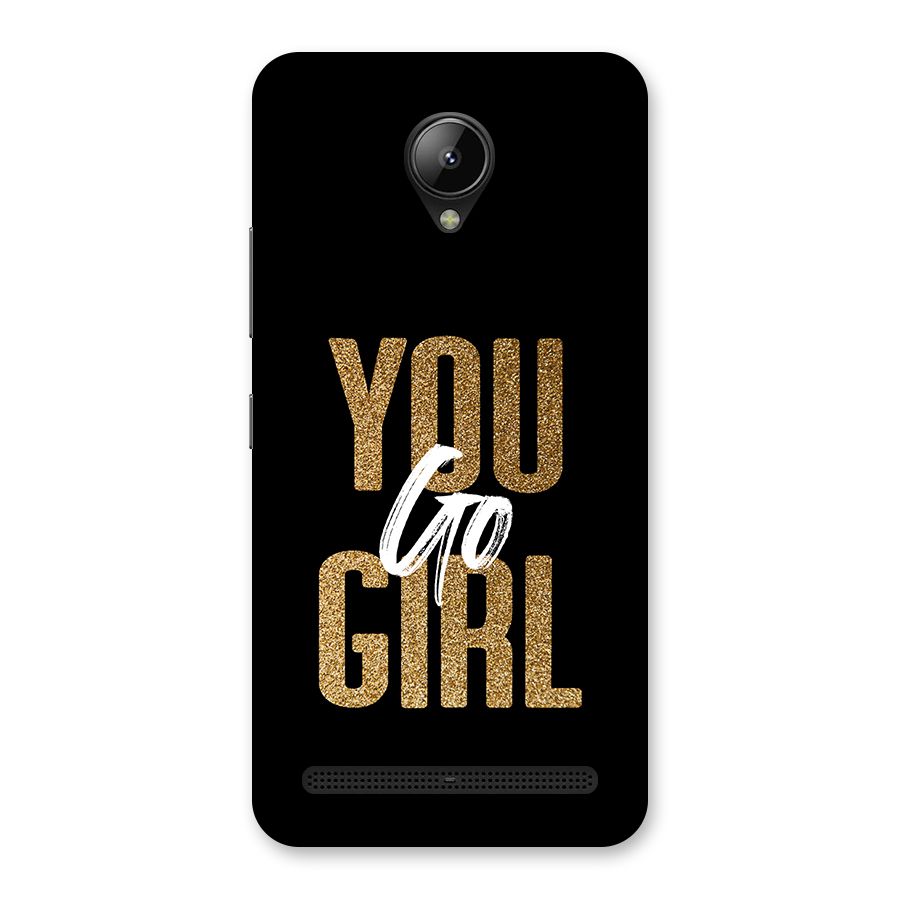 Confident Girl Back Case for Lenovo C2