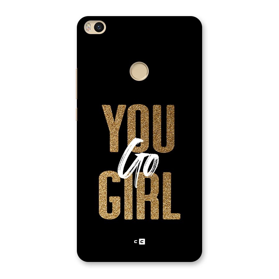 Confident Girl Back Case for Mi Max 2