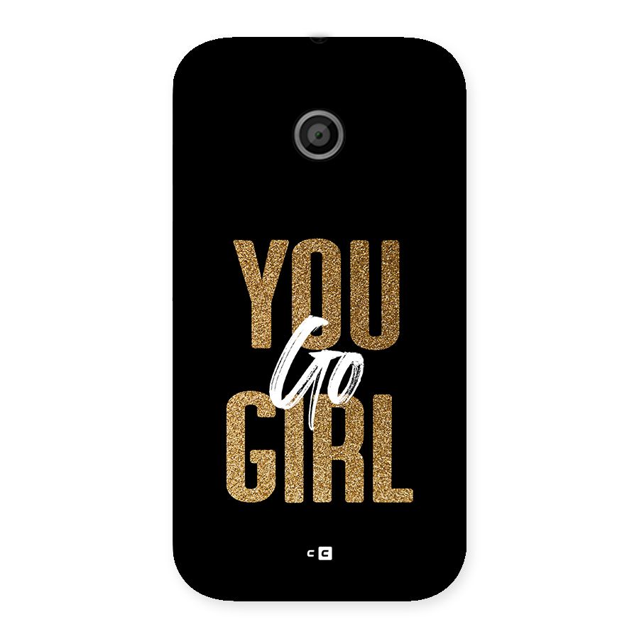 Confident Girl Back Case for Moto E