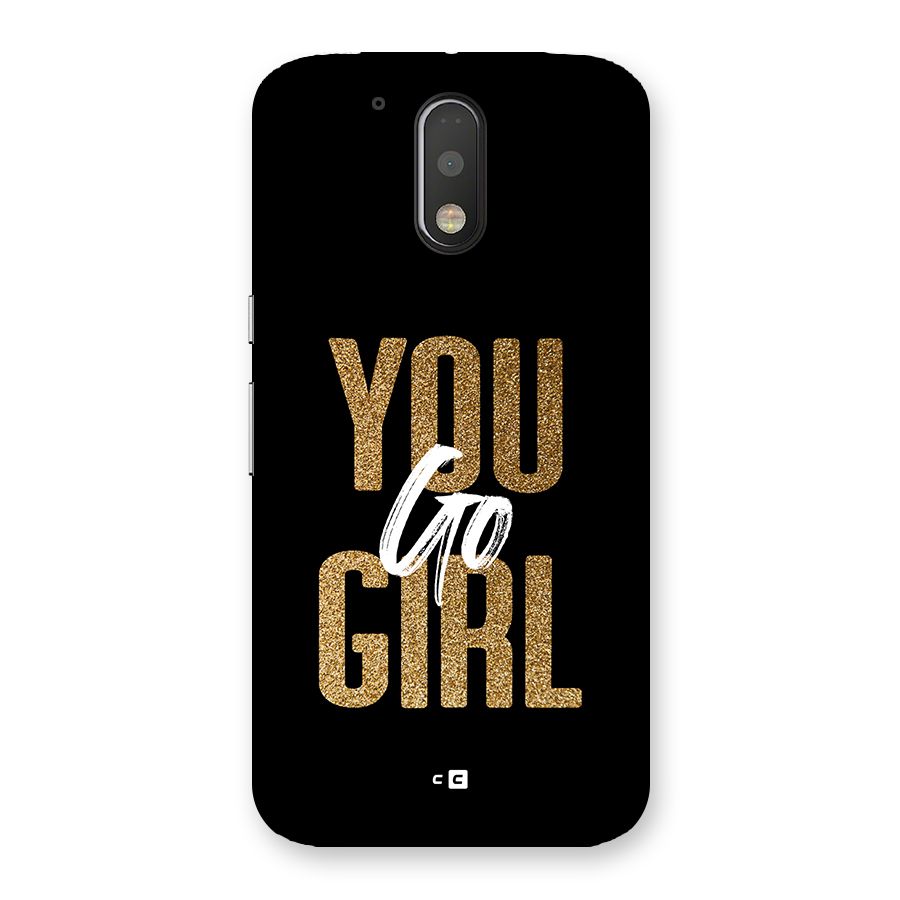 Confident Girl Back Case for Moto G4 Plus