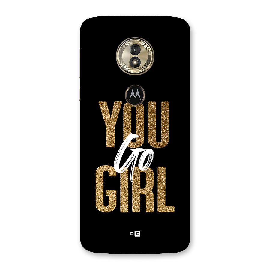 Confident Girl Back Case for Moto G6 Play