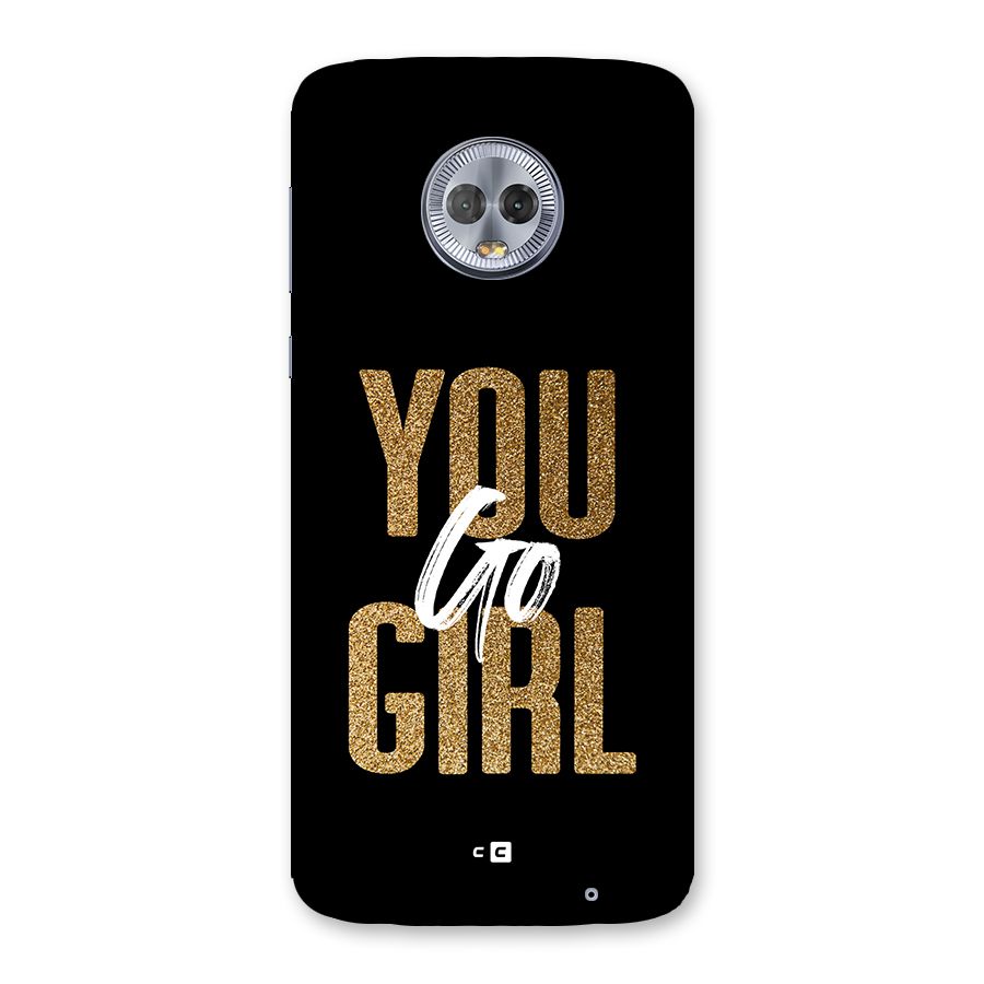 Confident Girl Back Case for Moto G6 Plus