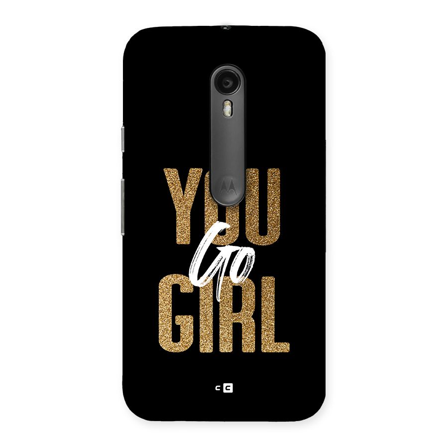 Confident Girl Back Case for Moto G Turbo