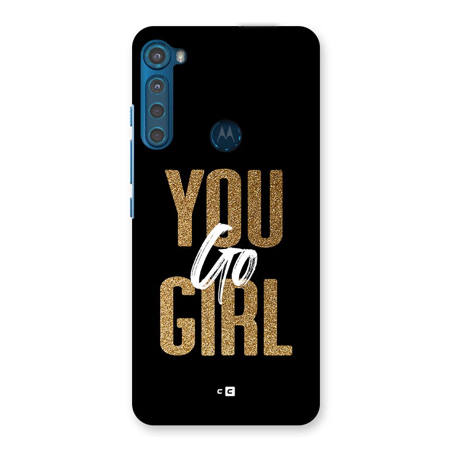 Confident Girl Back Case for Motorola One Fusion Plus