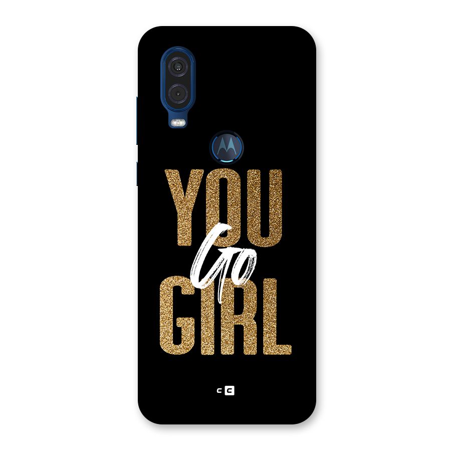 Confident Girl Back Case for Motorola One Vision