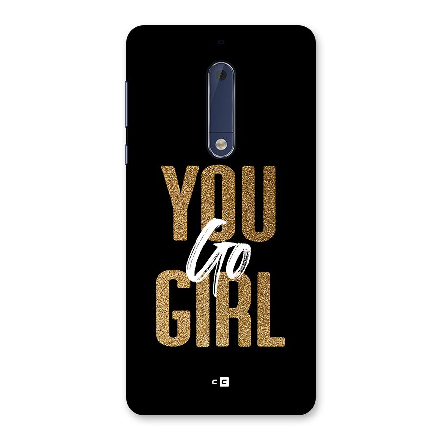 Confident Girl Back Case for Nokia 5