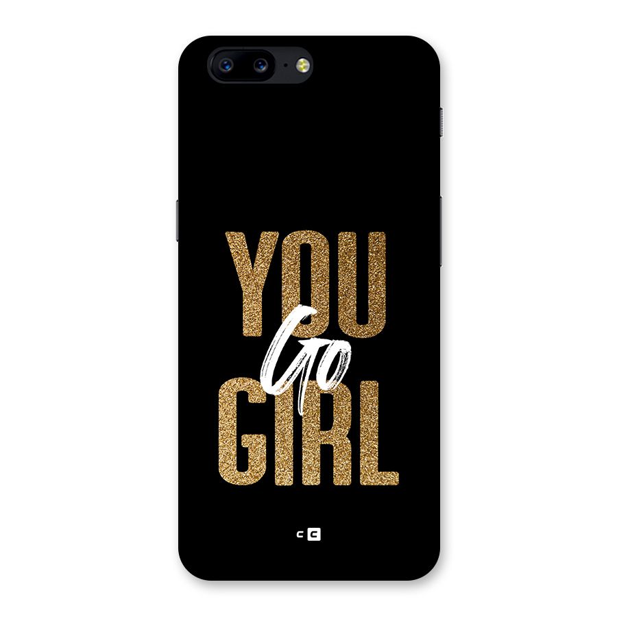 Confident Girl Back Case for OnePlus 5