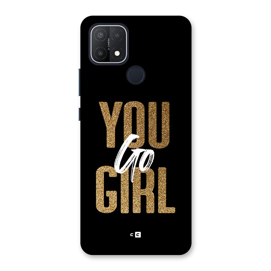 Confident Girl Back Case for Oppo A15s