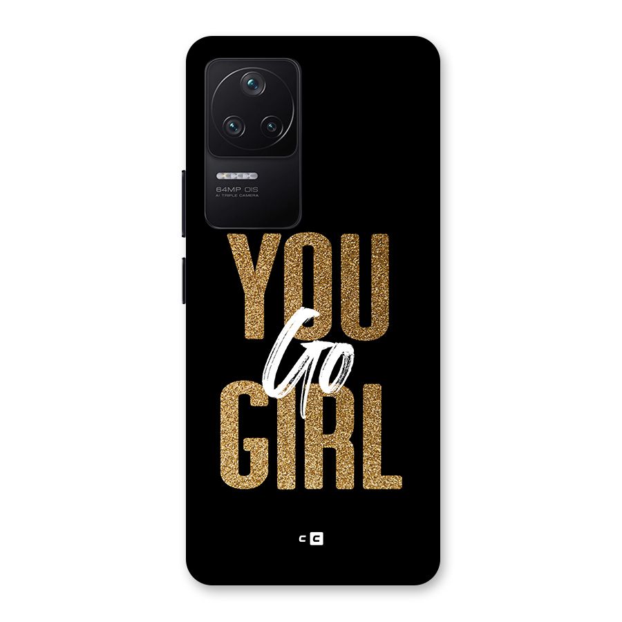 Confident Girl Back Case for Poco F4 5G
