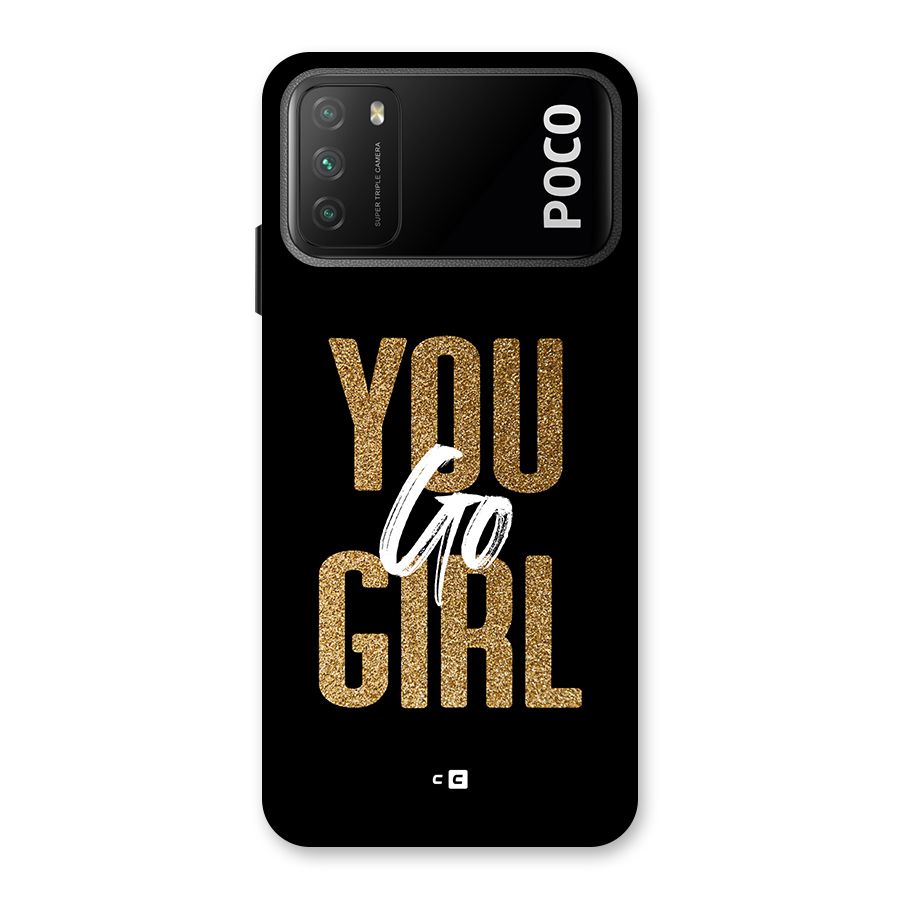 Confident Girl Back Case for Poco M3