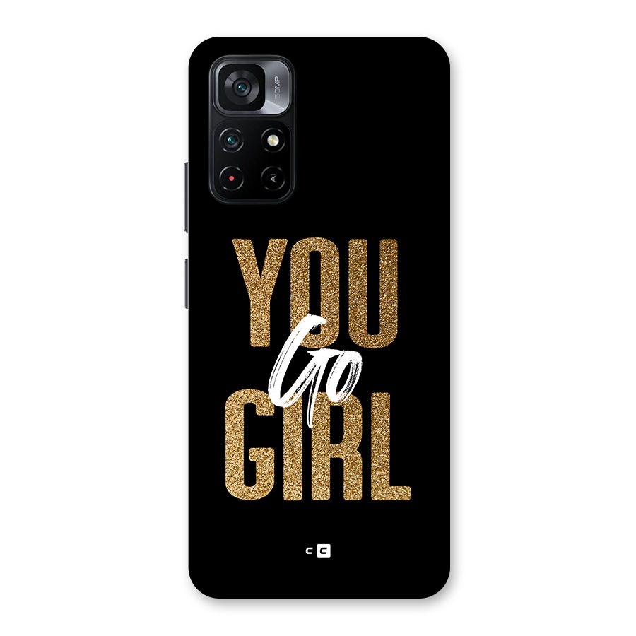 Confident Girl Back Case for Poco M4 Pro 5G