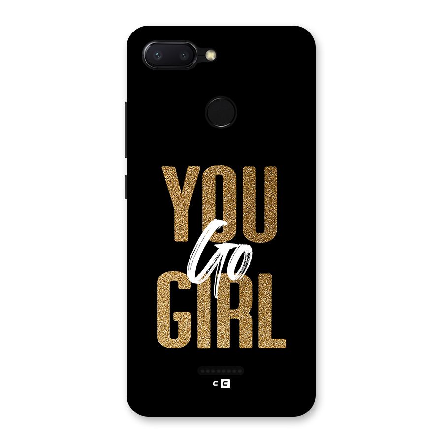 Confident Girl Back Case for Redmi 6