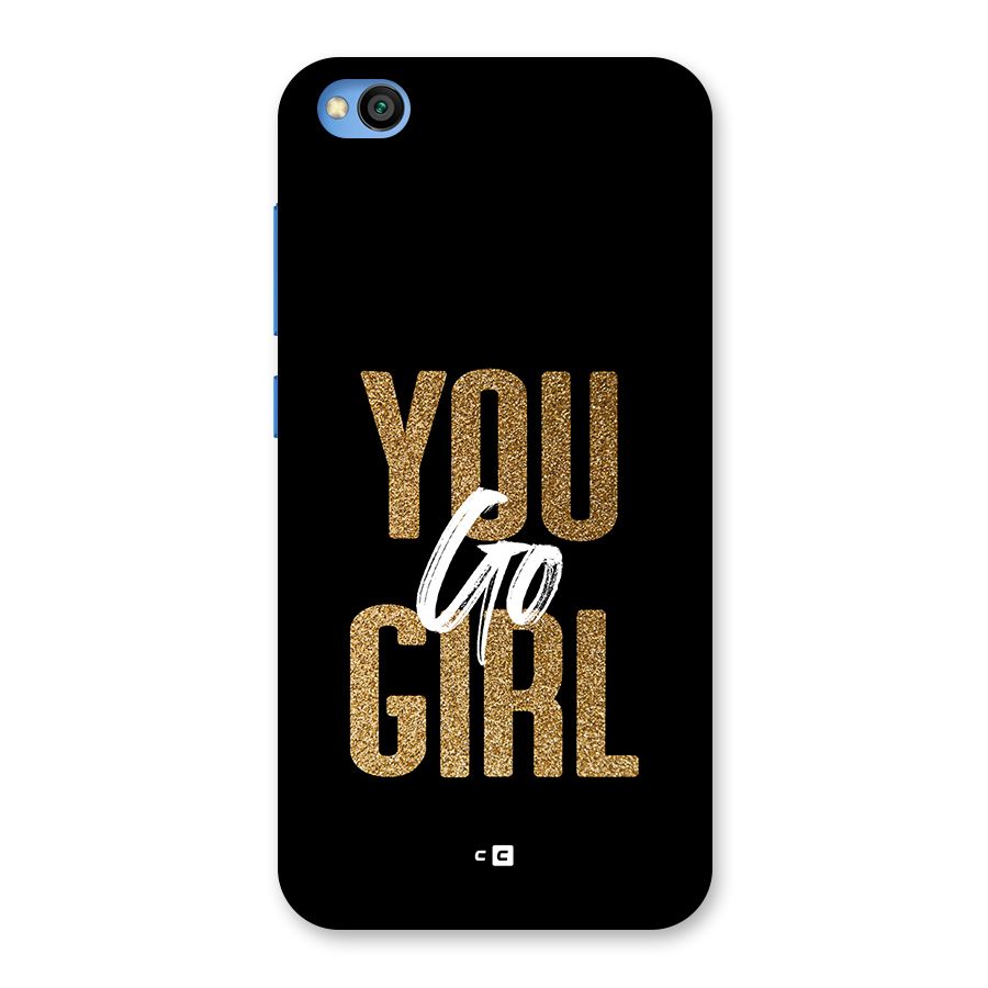 Confident Girl Back Case for Redmi Go
