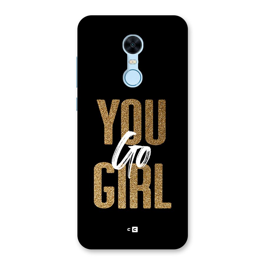 Confident Girl Back Case for Redmi Note 5