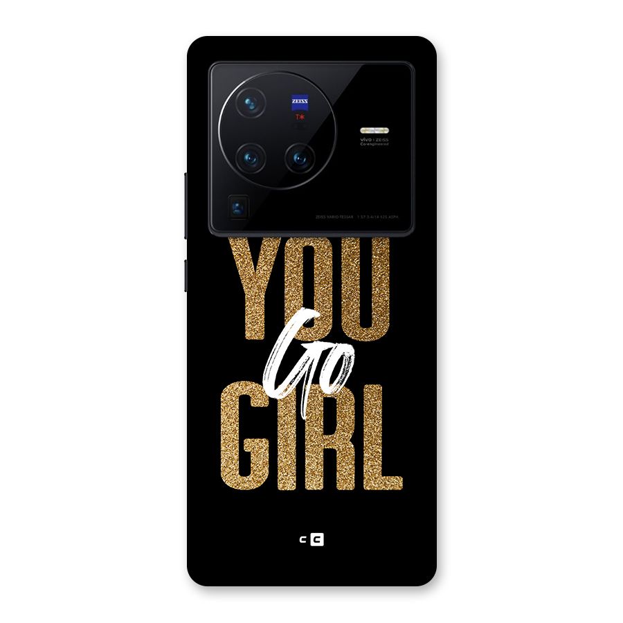 Confident Girl Back Case for Vivo X80 Pro