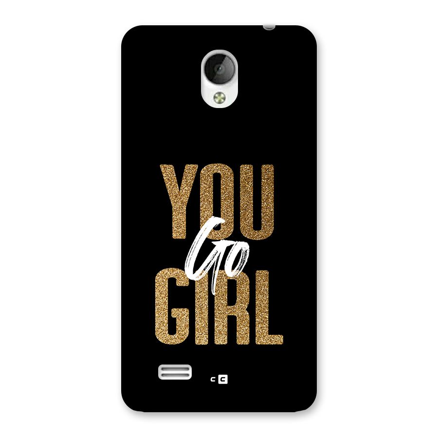 Confident Girl Back Case for Vivo Y21