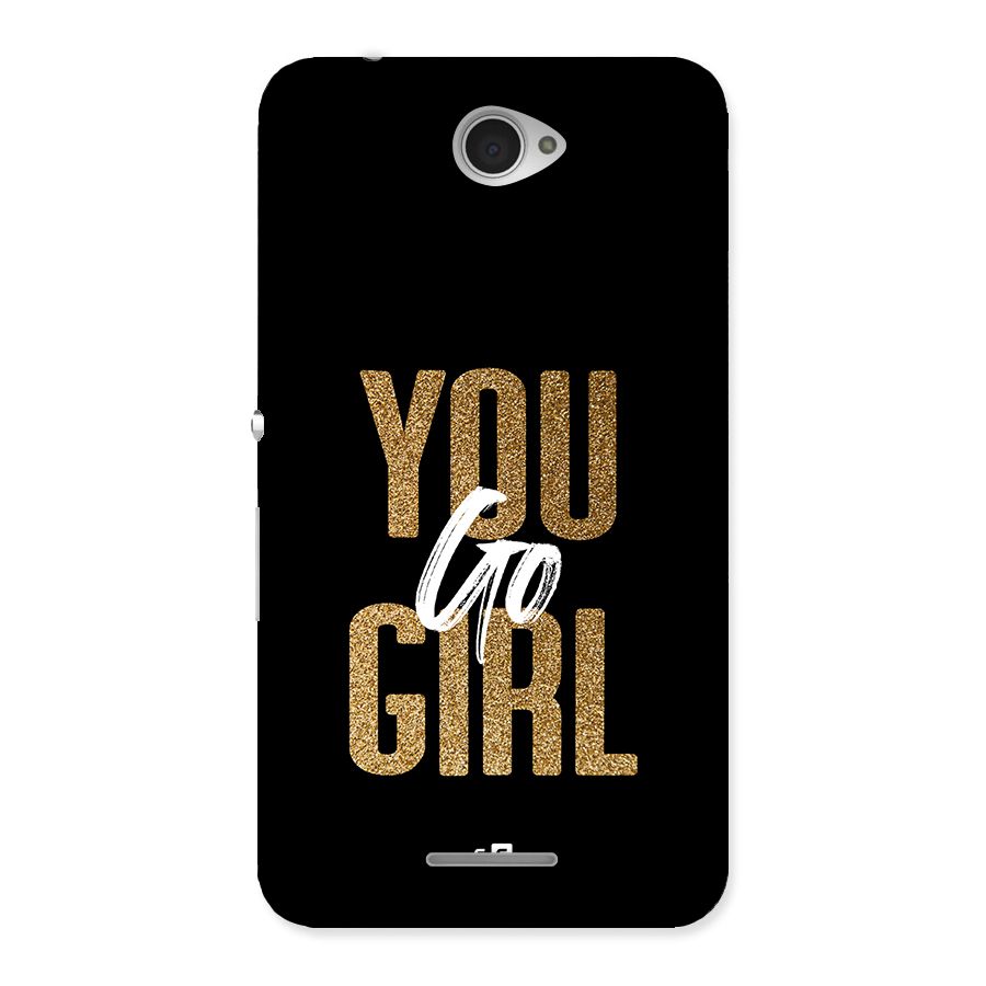 Confident Girl Back Case for Xperia E4