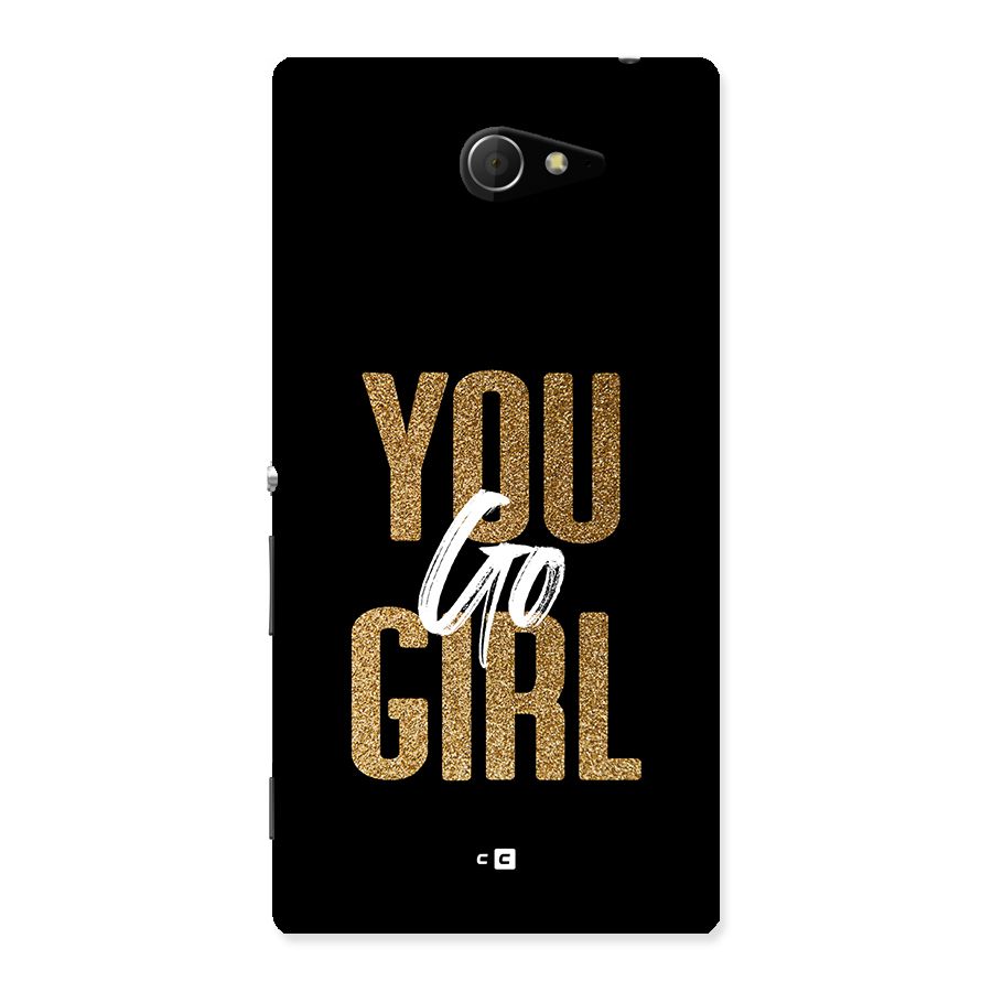 Confident Girl Back Case for Xperia M2