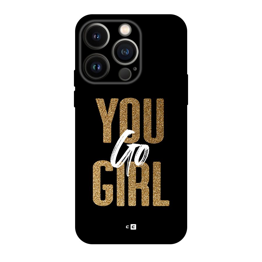 Confident Girl Back Case for iPhone 14 Pro