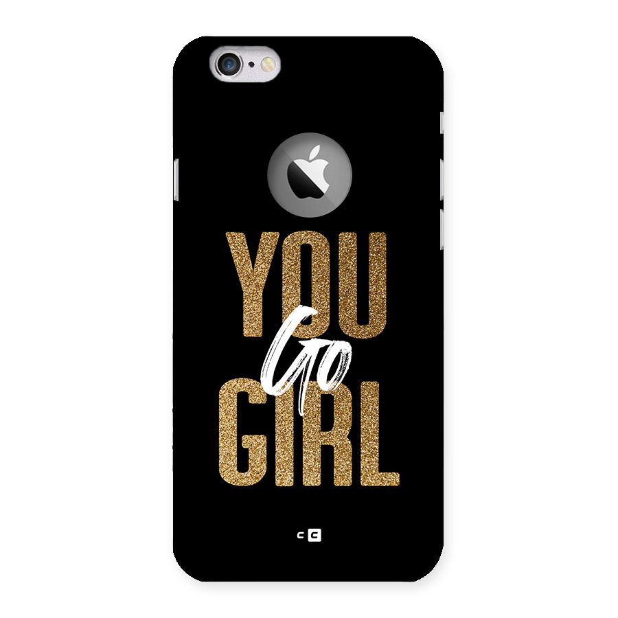 Confident Girl Back Case for iPhone 6 Logo Cut