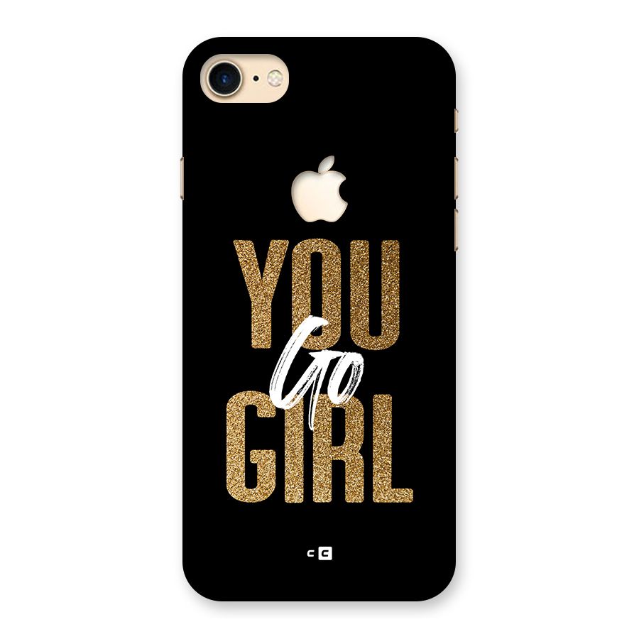 Confident Girl Back Case for iPhone 7 Apple Cut