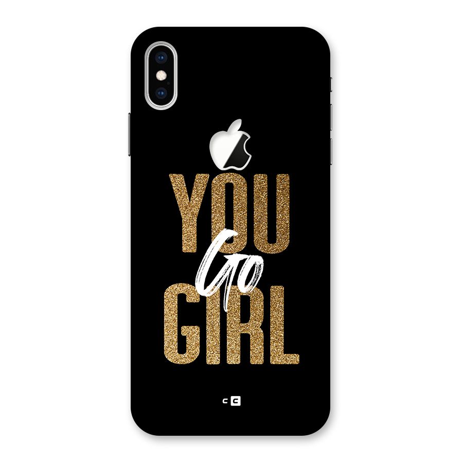 Confident Girl Back Case for iPhone XS Max Apple Cut