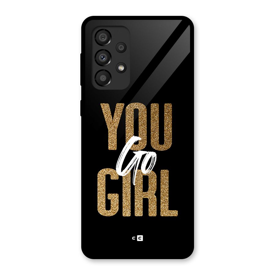 Confident Girl Glass Back Case for Galaxy A33 5G