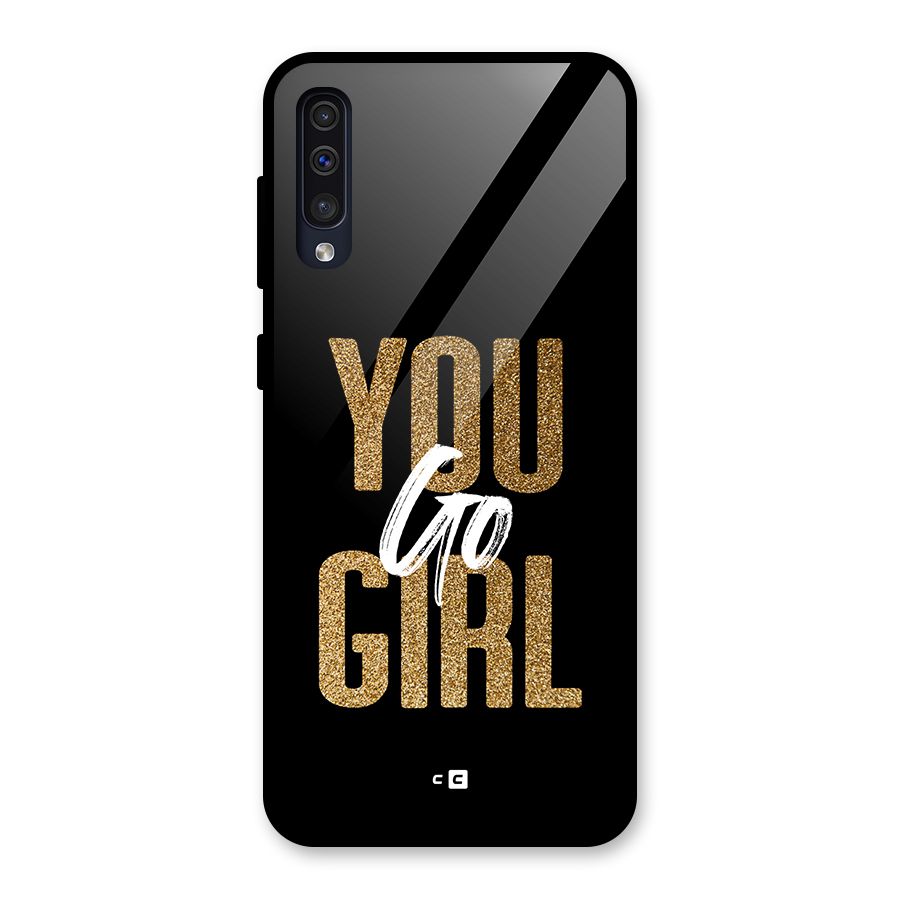 Confident Girl Glass Back Case for Galaxy A50s