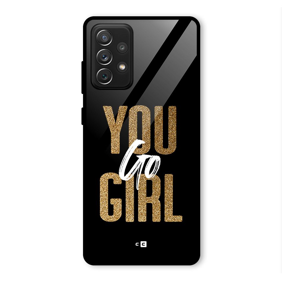Confident Girl Glass Back Case for Galaxy A72