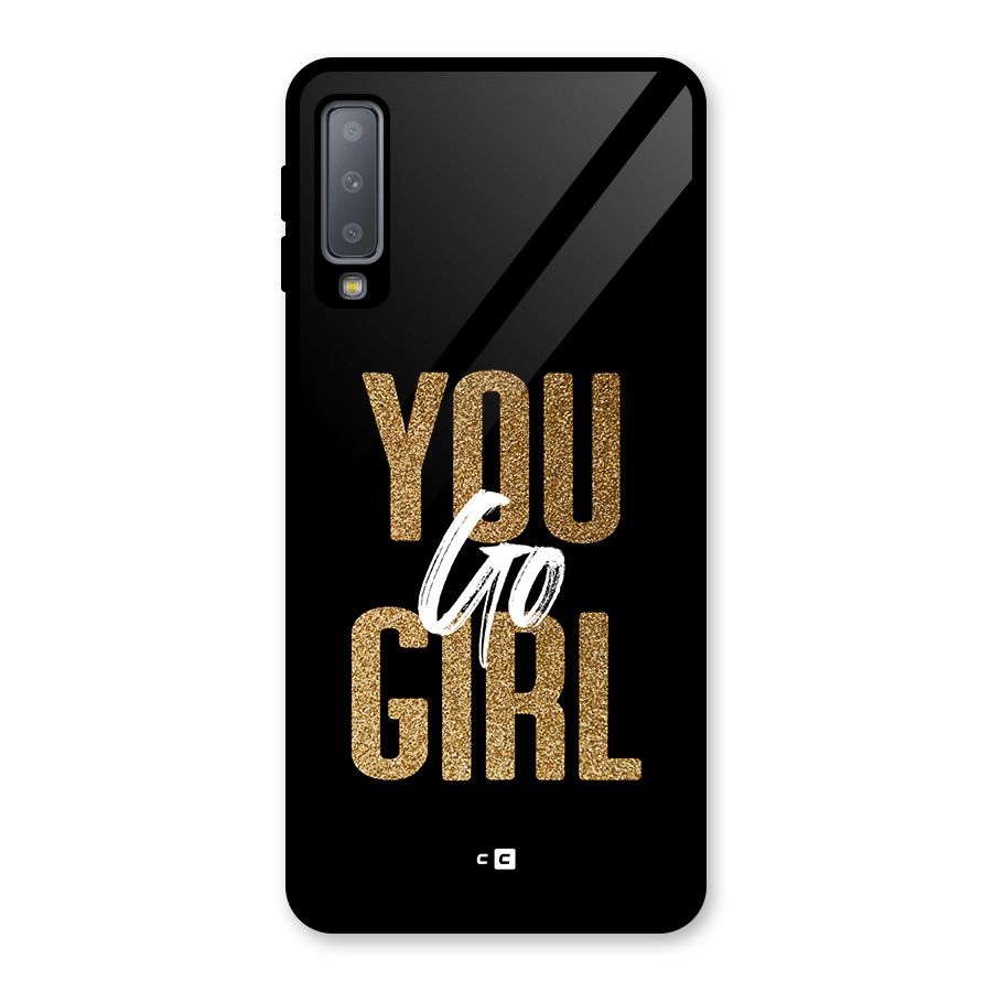 Confident Girl Glass Back Case for Galaxy A7 (2018)
