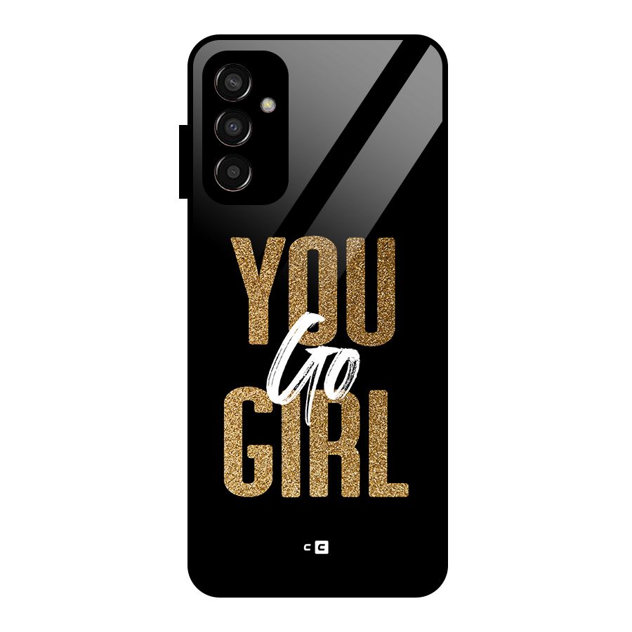 Confident Girl Glass Back Case for Galaxy F13