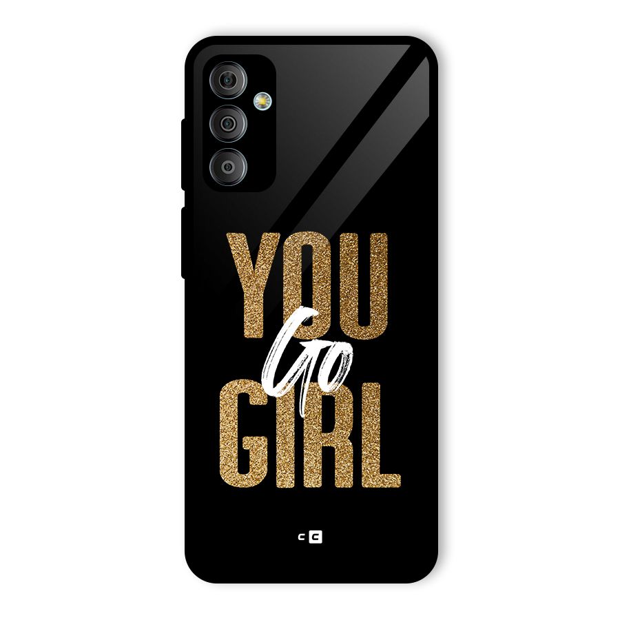 Confident Girl Glass Back Case for Galaxy F23