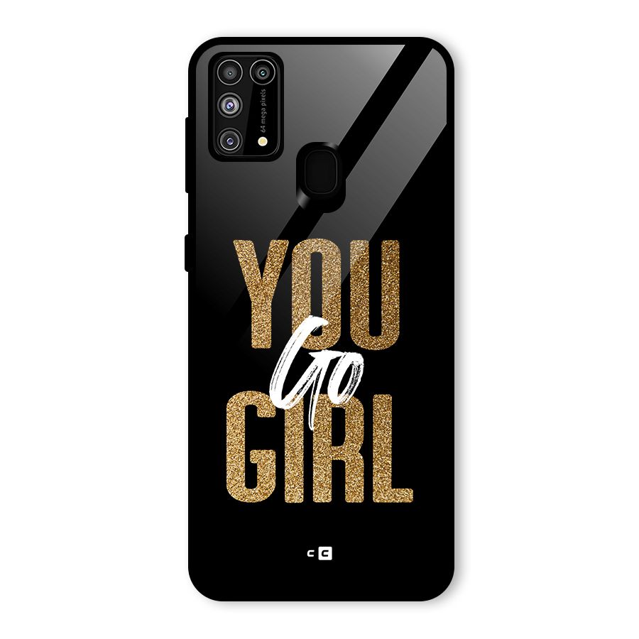 Confident Girl Glass Back Case for Galaxy M31