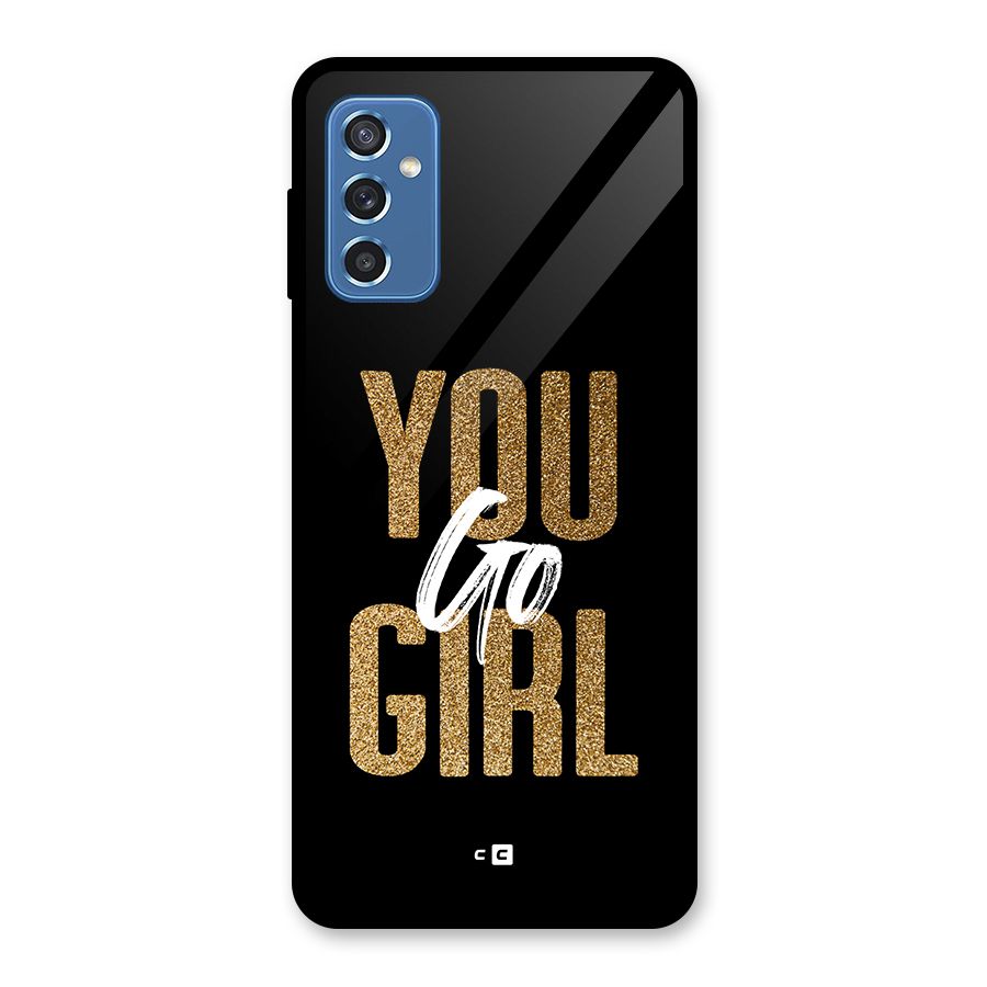 Confident Girl Glass Back Case for Galaxy M52 5G