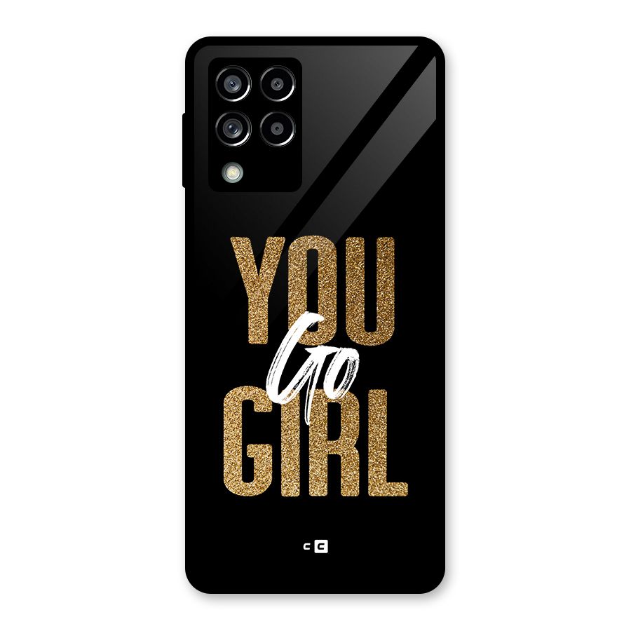 Confident Girl Glass Back Case for Galaxy M53 5G