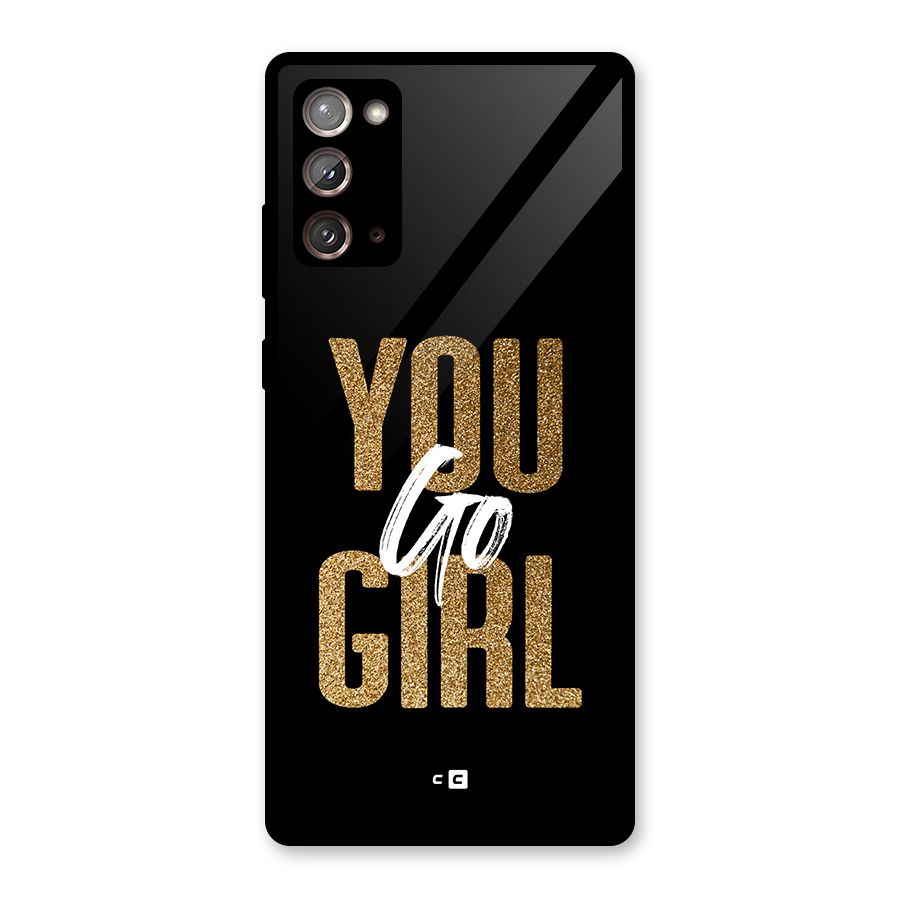 Confident Girl Glass Back Case for Galaxy Note 20