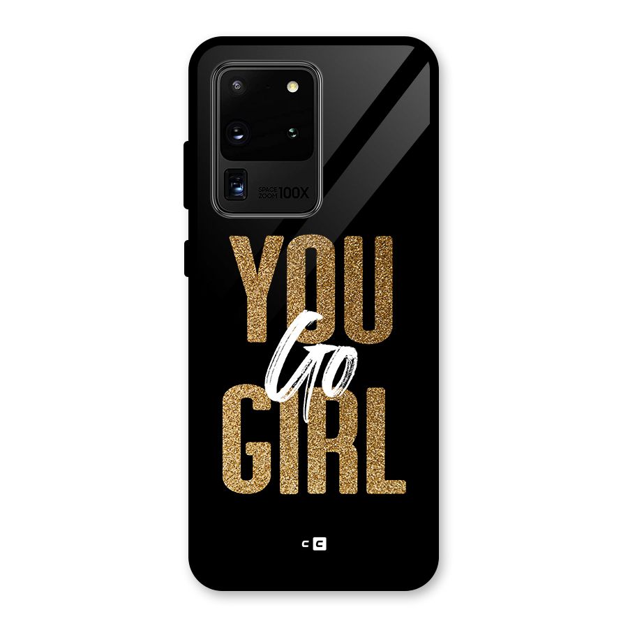 Confident Girl Glass Back Case for Galaxy S20 Ultra