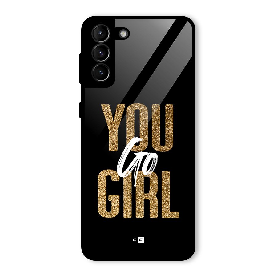 Confident Girl Glass Back Case for Galaxy S21 Plus