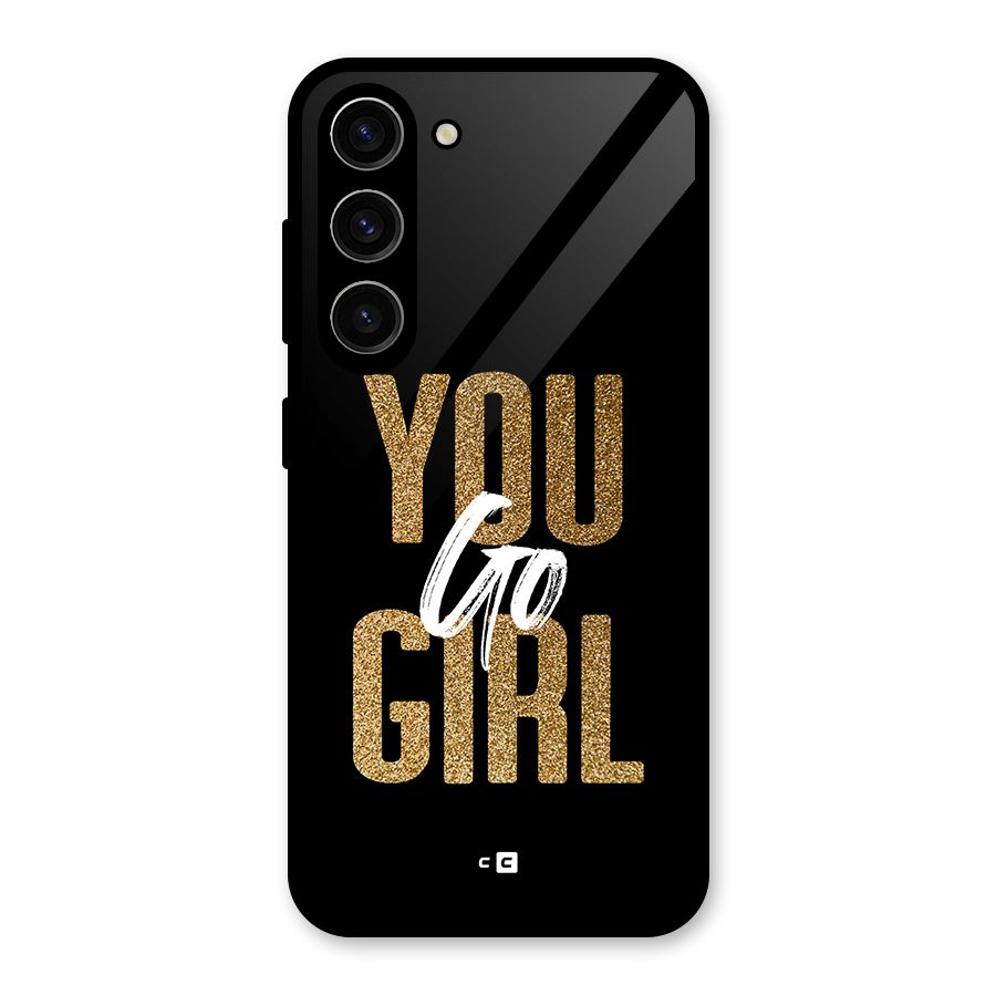 Confident Girl Glass Back Case for Galaxy S23