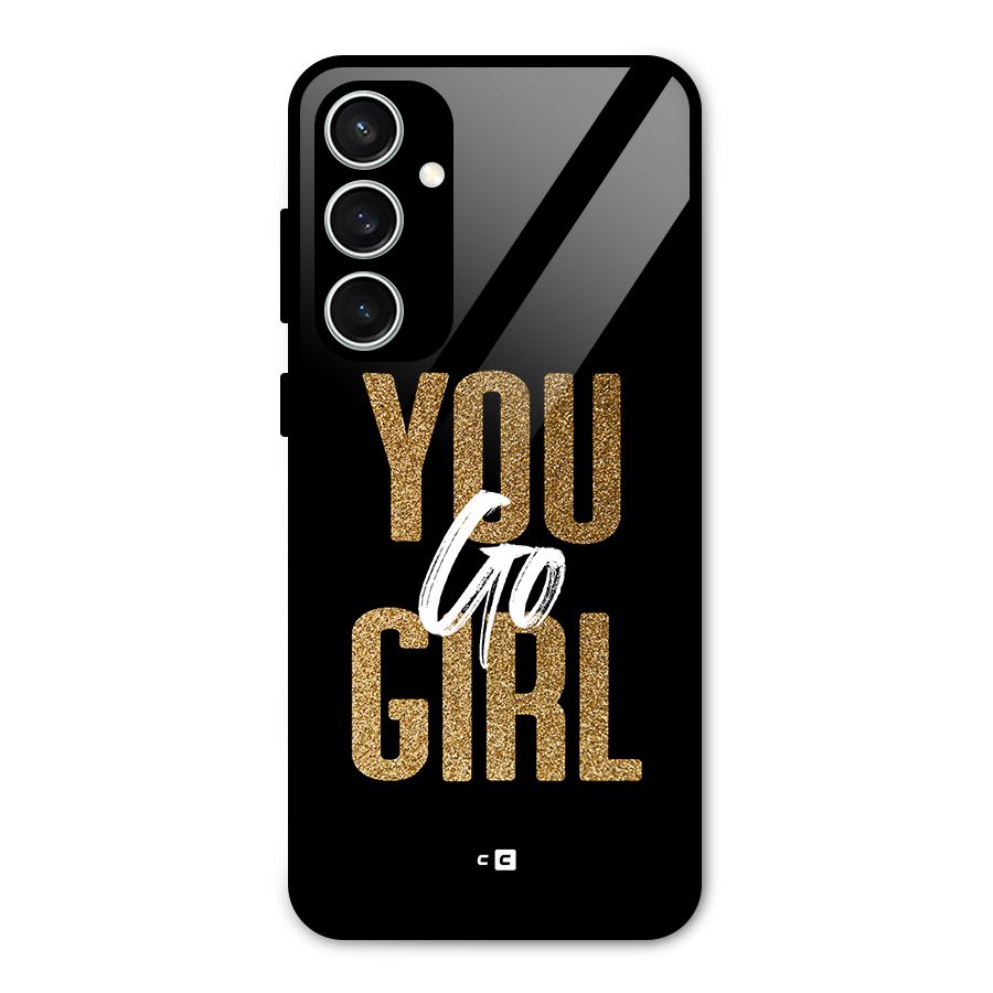 Confident Girl Glass Back Case for Galaxy S23 FE