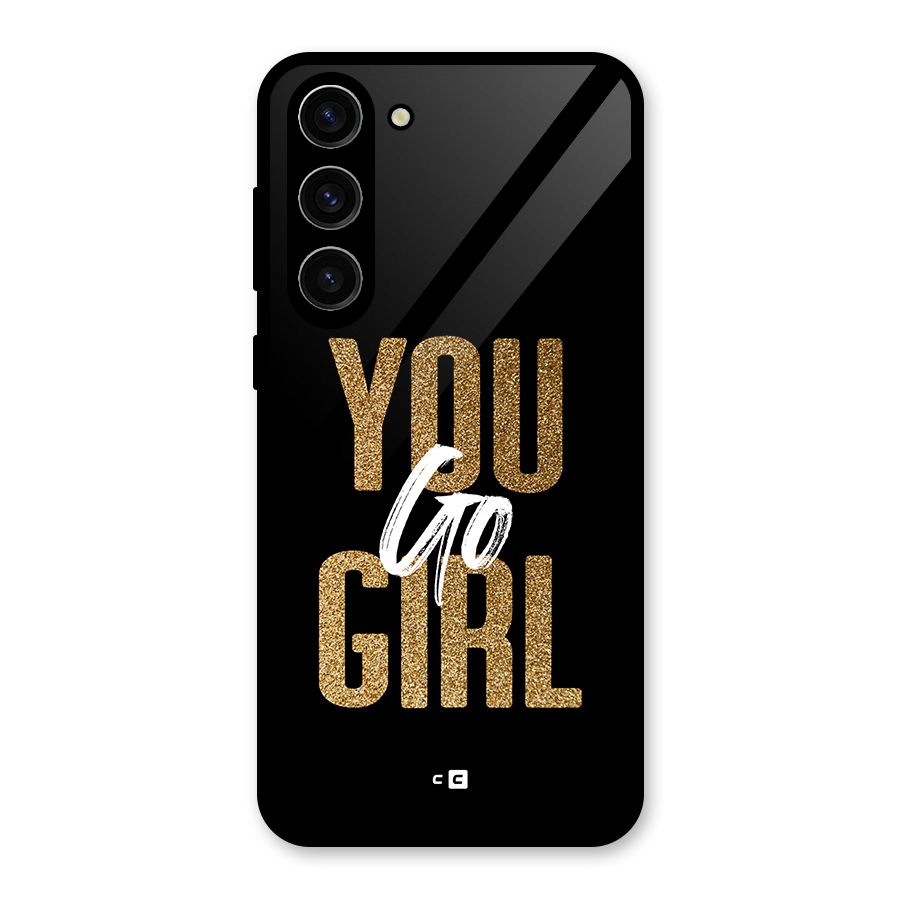Confident Girl Glass Back Case for Galaxy S23 Plus