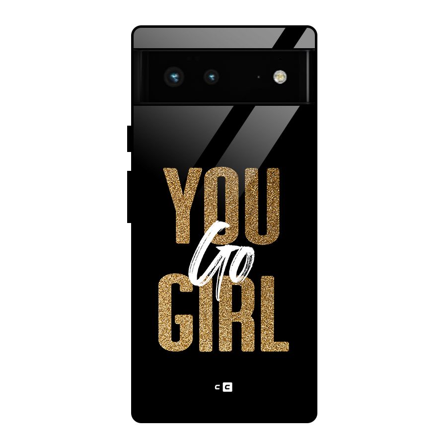 Confident Girl Glass Back Case for Google Pixel 6