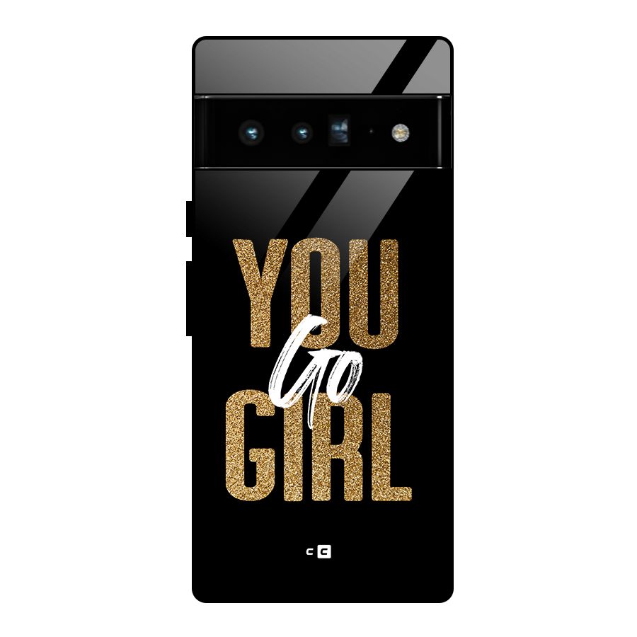 Confident Girl Glass Back Case for Google Pixel 6 Pro