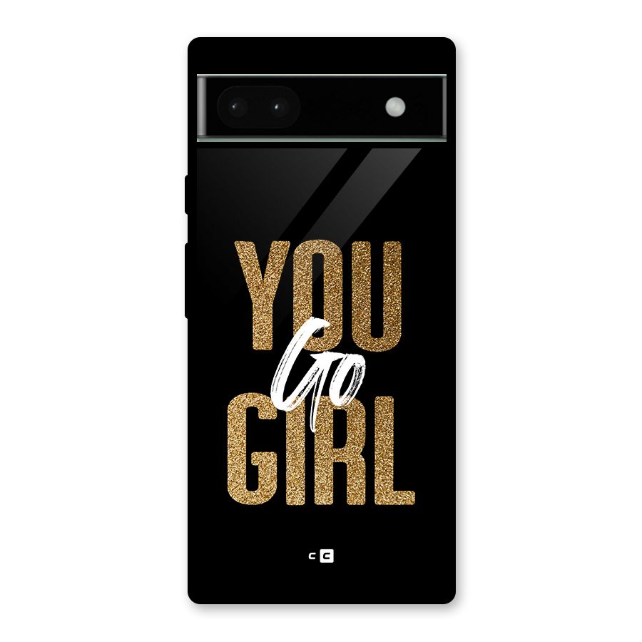 Confident Girl Glass Back Case for Google Pixel 6a