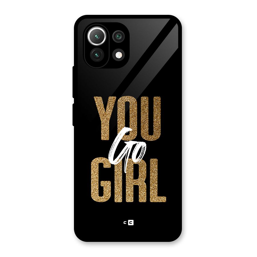 Confident Girl Glass Back Case for Mi 11 Lite NE 5G