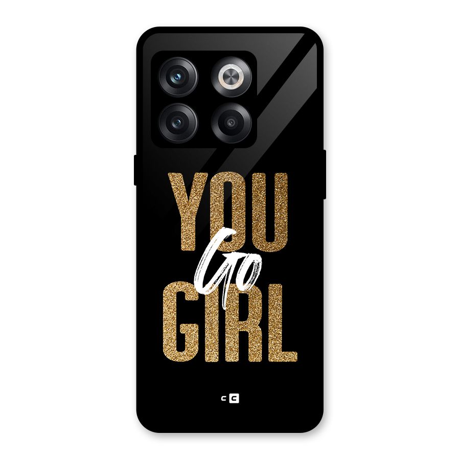 Confident Girl Glass Back Case for OnePlus 10T