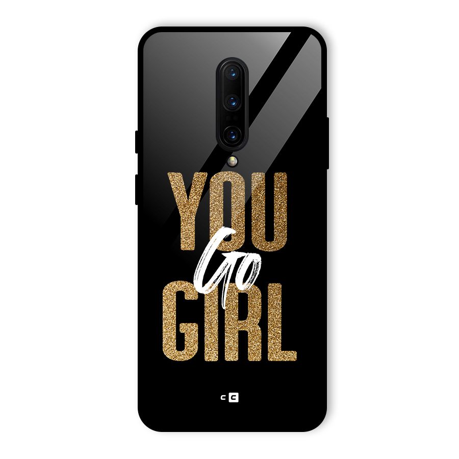 Confident Girl Glass Back Case for OnePlus 7 Pro