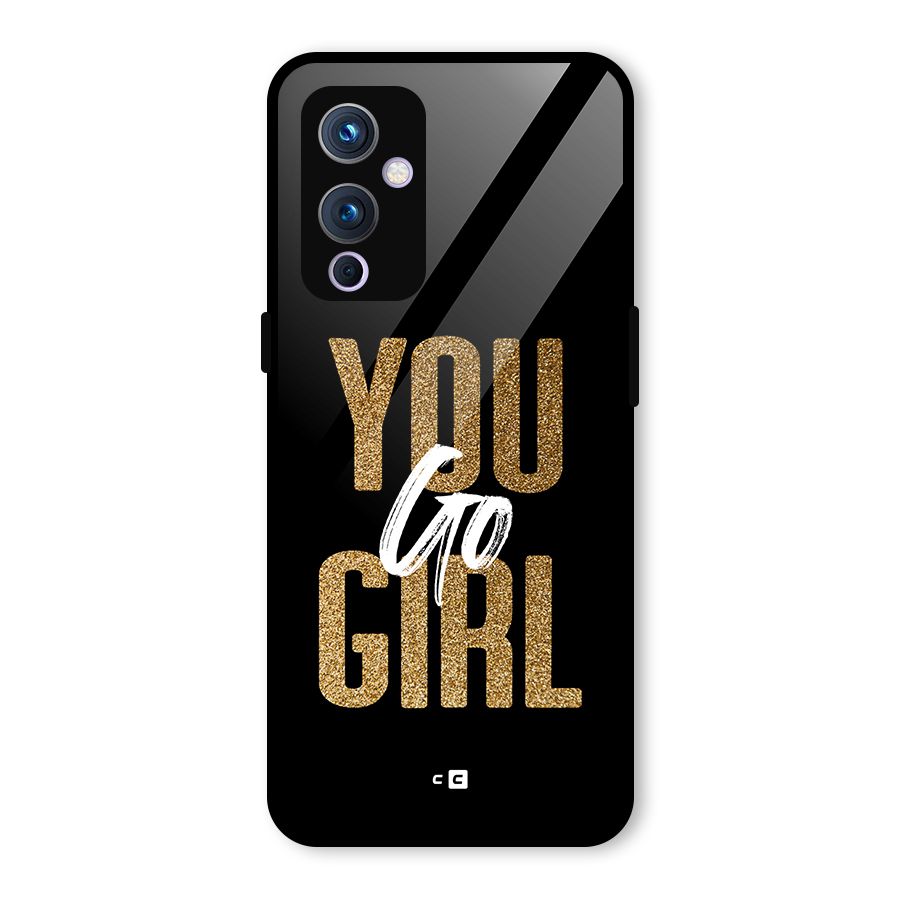 Confident Girl Glass Back Case for OnePlus 9