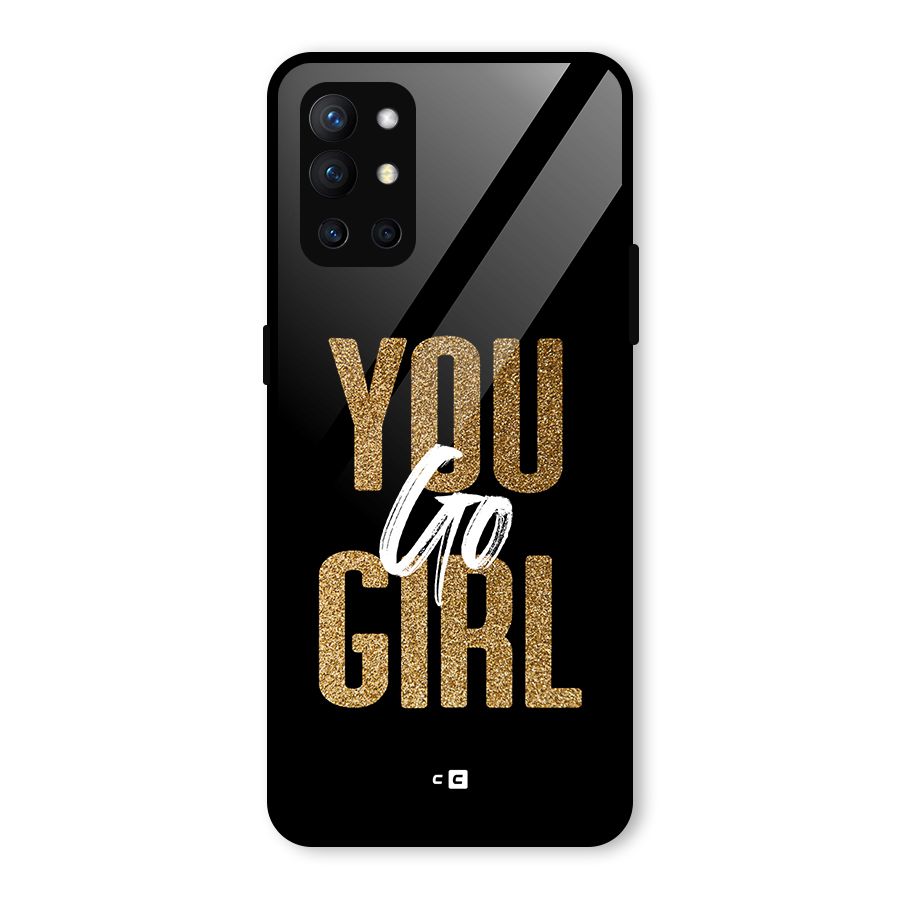Confident Girl Glass Back Case for OnePlus 9R