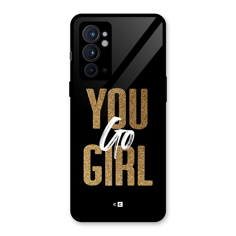 Confident Girl Glass Back Case for OnePlus 9RT 5G